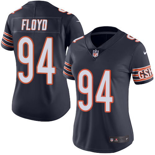 Women's Limited Leonard Floyd Nike Jersey Navy Blue - #94 Rush NFL Chicago Bears